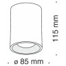 Точечный светильник Alfa C012CL-01B