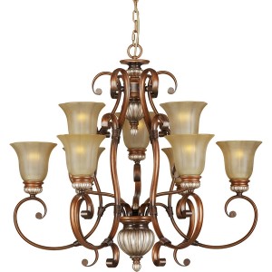 Подвесная люстра 704 704-09-52 antique silver + dark brown