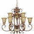 Подвесная люстра 704 704-09-52 antique silver + dark brown