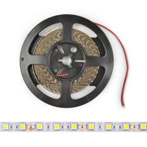 Светодиодная лента  ULS-M25-5050-60LED/m-10mm-IP20-DC12V-14,4W/m-5M-4000K PROFI катушка в герметичной упаковке