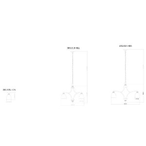 Подвесная люстра Bonito A9518LM-8BA