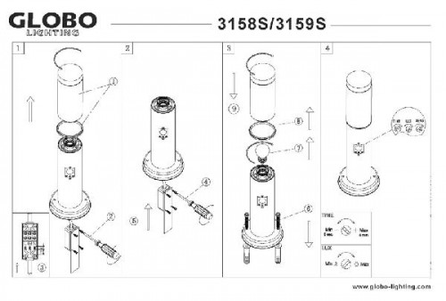 Наземный светильник Boston 3158S