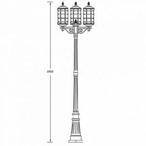 Наземный фонарь 81209 В Bl