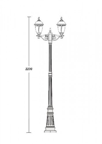 Наземный фонарь  89109S A Bl