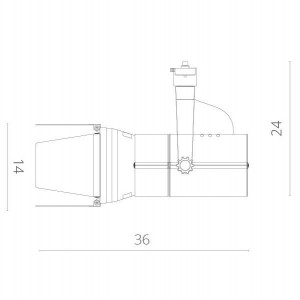 Трековый светильник Obiettivo A6312PL-1WH