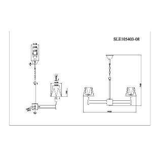 Подвесная люстра Lagoro SLE105403-08