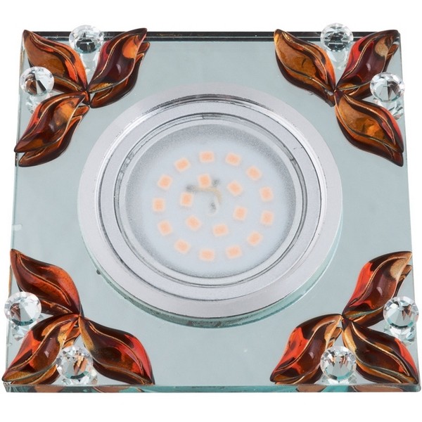 Точечный светильник Peonia DLS-P109 GU5.3 CHROME/CLEAR+TEA Точечный светильник Peonia DLS-P109 GU5.3 CHROME/CLEAR+TEA