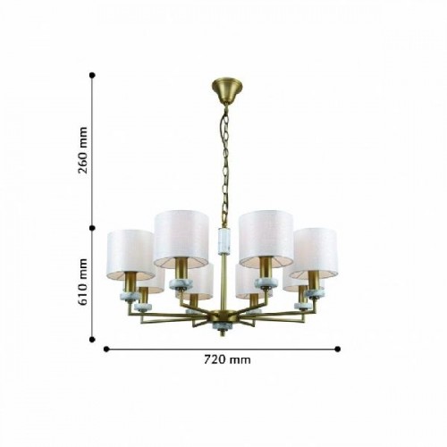Подвесная люстра Marbella 2347-8P