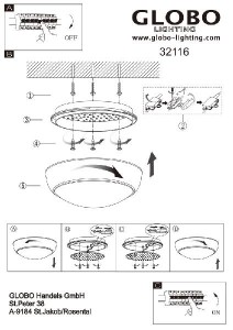 Потолочный светильник уличный John 32116