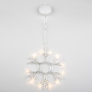 Световая фигура  ULD-H1819-012/STA/3AAA WARM WHITE IP20 SNOWFLAKE