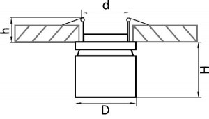 Точечный светильник FORTE INCA 214827