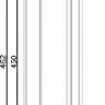 Настенно-потолочный светильник Cabinet luminaire square 687040