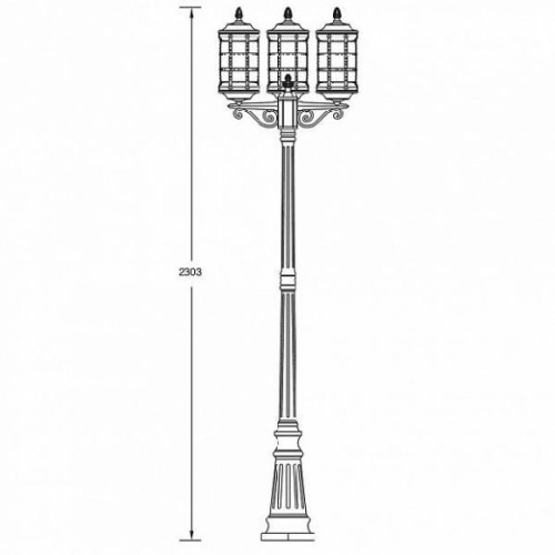 Наземный фонарь  81209 В Gb