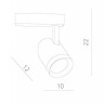 Трековый светильник Soffitto A1730PL-1WH