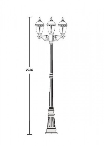 Наземный фонарь  89109S B Bl