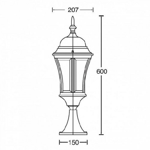 Наземный фонарь  91304L Gb