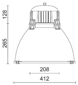 Уличный светильник подвесной Zeppel 400 600121