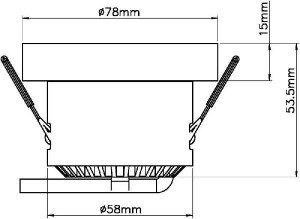 Точечный светильник COB 565195