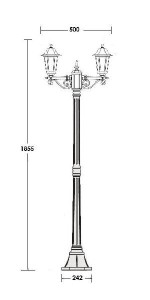 Наземный фонарь 79808S A Bl