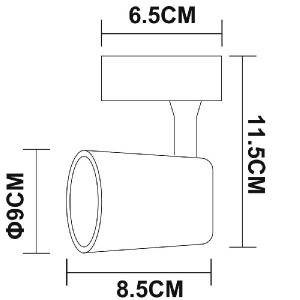 Трековый светильник Amico A1810PL-1BK
