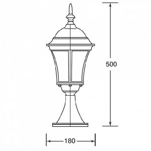 Наземный фонарь 91304S Bl