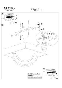 Настенный светильник Mangue 67062-1