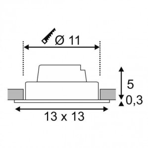 Точечный светильник New Tria 114240