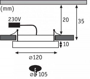 Точечный светильник Panel Areo 92947