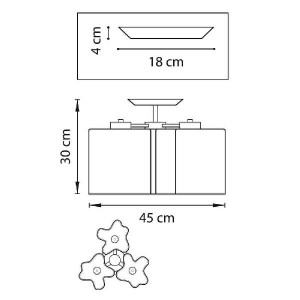 Потолочная люстра Nubi Legno 802035