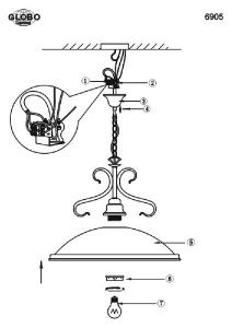 Подвесной светильник Sassari 6905