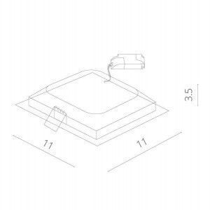Точечный светильник Riflessione A7408PL-1WH