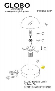 Интерьерная настольная лампа Otti 21934