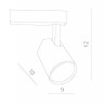 Трековый светильник Amico A1810PL-1WH