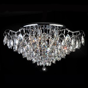 Потолочная люстра Crystal 10081/12 хром/прозрачный хрусталь Strotskis