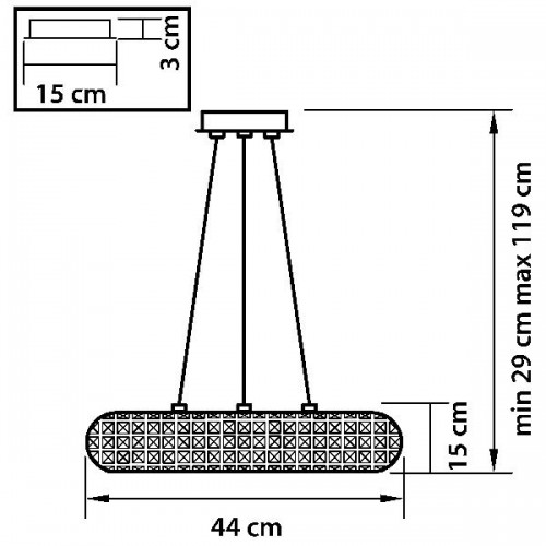 Подвесной светильник ONDA 741064