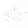 Точечный светильник Riflessione A7412PL-1WH