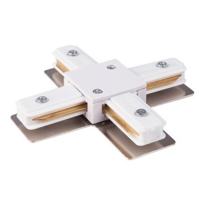 Соединитель Track Rail WH Surface TRC-1-1-X-WH / Коннектор X-образный для однофазного шинопровода (белый) Соединитель Track Rail WH Surface TRC-1-1-X-WH / Коннектор X-образный для однофазного шинопровода (белый)