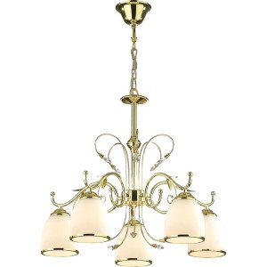 Подвесная люстра 135 135-05-32 gold + clear crystal