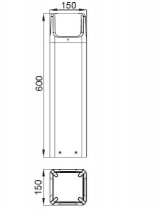 Наземный светильник W6167-600