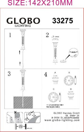 Наземный светильник Solar 33275