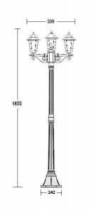 Наземный фонарь 79808S B Bl