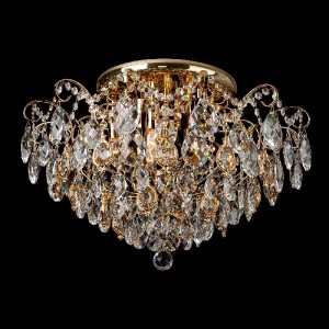 Потолочная люстра Crystal 10081/6 золото/прозрачный хрусталь Strotskis