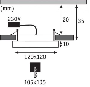 Точечный светильник Panel Areo 92950