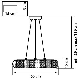 Подвесной светильник ONDA 741104
