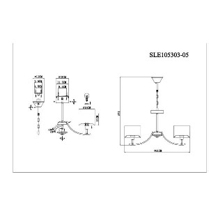 Подвесная люстра Linda SLE105303-05