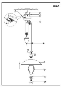 Подвесной светильник Sassari 6905Z