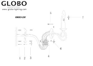 Бра Truncatus 69003-2W