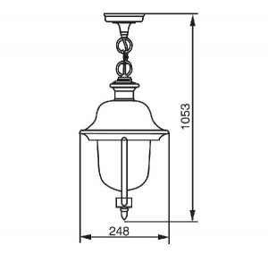 Уличный светильник подвесной 84305c Bl