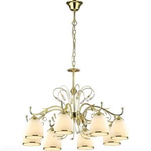 Подвесная люстра 135 135-08-32 gold + clear crystal