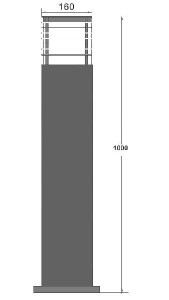 Наземный светильник 67128-100 Gr
